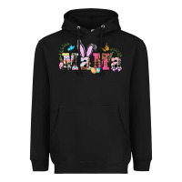 Black easter bunny mama Heavyweight Hoodie - BarkalooDesign