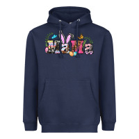 Navy easter bunny mama Heavyweight Hoodie - BarkalooDesign