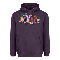 Plum easter bunny mama Heavyweight Hoodie - BarkalooDesign
