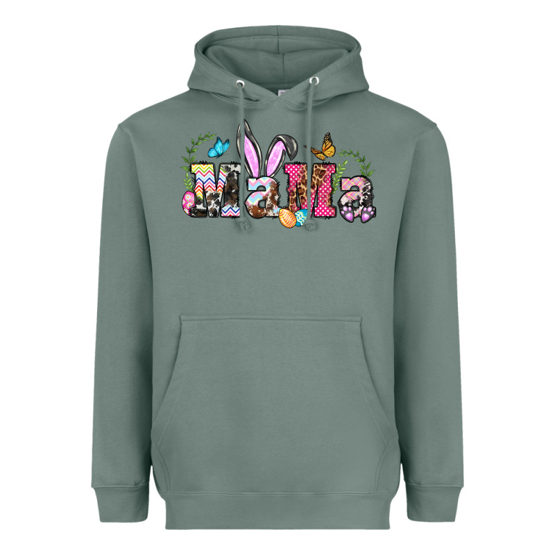 Easter Bunny Mama Heavyweight Hoodie by BarkalooDesign | Teevron