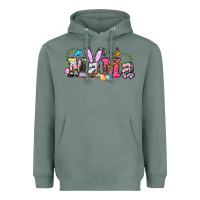 Sage easter bunny mama Heavyweight Hoodie - BarkalooDesign