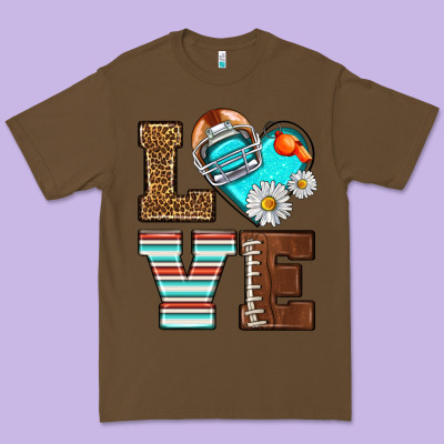 American Football Love And Helmet Premium Tee Designed By Nancycooperartshop