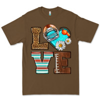 Cacao American Football love and helmet Premium Tee - NancyCooperArtShop