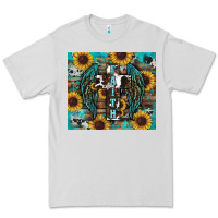 Dove Grey western faith sunflower's Premium Tee - RanaPortraitStore