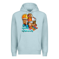 Blue Mist Sweet Summer Premium Hoodie - CowhideDigitalArt