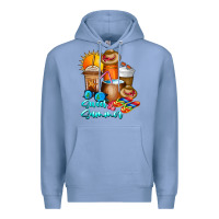 Colony Blue Sweet Summer Premium Hoodie - CowhideDigitalArt