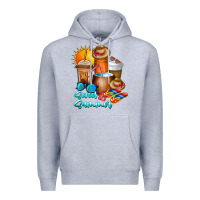 Heather Grey Sweet Summer Premium Hoodie - CowhideDigitalArt
