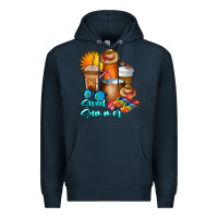 Navy Sweet Summer Premium Hoodie - CowhideDigitalArt