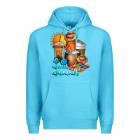 Ocean Blue Sweet Summer Premium Hoodie - CowhideDigitalArt