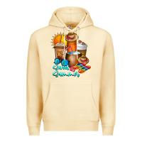 Pina Colada Sweet Summer Premium Hoodie - CowhideDigitalArt