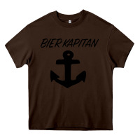 Chocolate Brown Bier Kapitan Heavy Core Tee - Bettercallsaul
