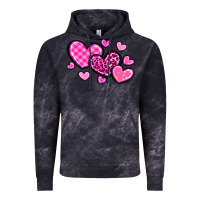 Cloud Black love hearts Vintage Hoodie - OliviaCreatesArt