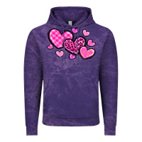 Cloud Purple love hearts Vintage Hoodie - OliviaCreatesArt