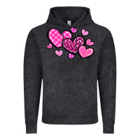 Vintage Black love hearts Vintage Hoodie - OliviaCreatesArt