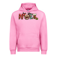 Fuchsia Pink noel with sock and reindeer Urban Hoodie - AdoDesignShop