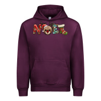 Mauve Wine noel with sock and reindeer Urban Hoodie - AdoDesignShop