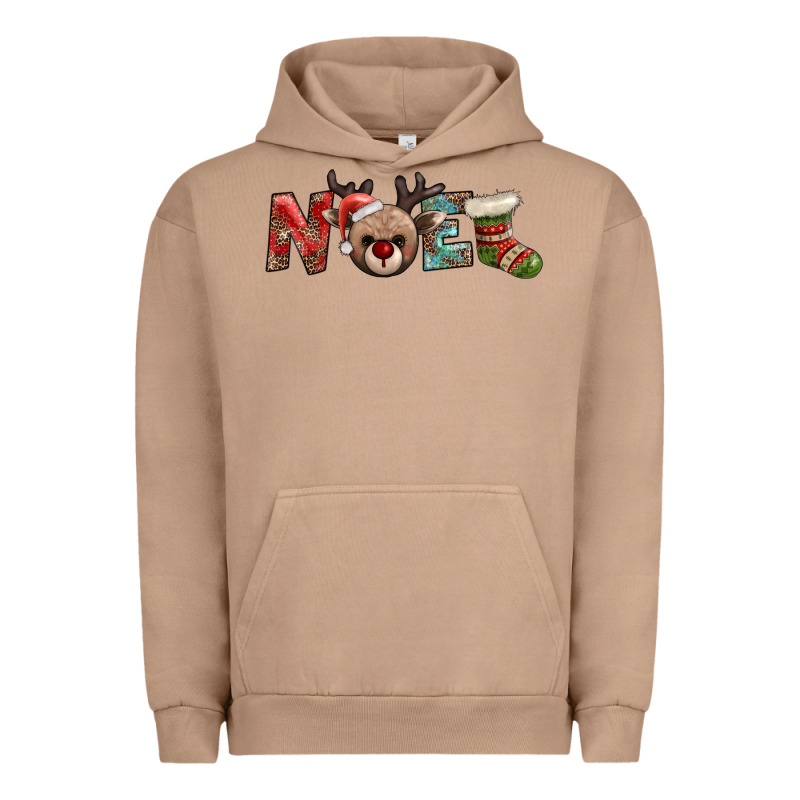 Noel With Sock And Reindeer Urban Hoodie by AdoDesignShop | Teevron