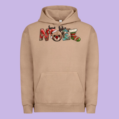 Noel With Sock And Reindeer Urban Hoodie Designed By Adodesignshop