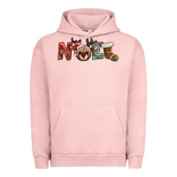 Pigment Salmon noel with sock and reindeer Urban Hoodie - AdoDesignShop