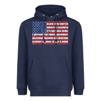 Navy political protest american flag   stand united t shirt Heavyweight Hoodie - longCreatives