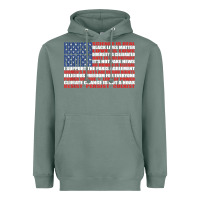Sage political protest american flag   stand united t shirt Heavyweight Hoodie - longCreatives
