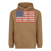 Toasted Coconut political protest american flag   stand united t shirt Heavyweight Hoodie - longCreatives