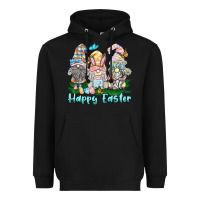 Black happy easter gnome Heavyweight Hoodie - BarkalooDesign