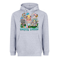 Heather Grey happy easter gnome Heavyweight Hoodie - BarkalooDesign