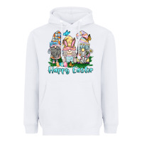 White happy easter gnome Heavyweight Hoodie - BarkalooDesign