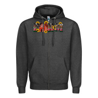 Charcoal Heather western farm Zipper Hoodie - Artiststas