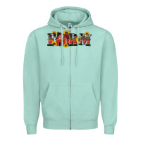 Seafoam western farm Zipper Hoodie - Artiststas