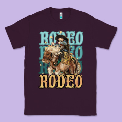 Rodeo Kid Cowboy Midilli Horse Classic Tee Designed By Howdyjamesfarm