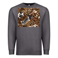 Charcoal Heather leopard and cowhides Premium Sweatshirt - BarkalooDesign