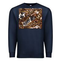 Navy leopard and cowhides Premium Sweatshirt - BarkalooDesign