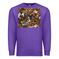 Purple leopard and cowhides Premium Sweatshirt - BarkalooDesign