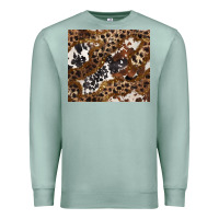 Seafoam leopard and cowhides Premium Sweatshirt - BarkalooDesign