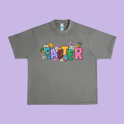 Western Easter Day Urban Heavy Tee Designed By Howdyjamesfarm