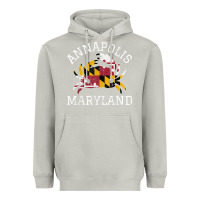 Moon Dust Annapolis Maryland Crab State Flag Home Travel Vintage Heavyweight Hoodie - longCreatives