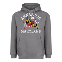 Storm Annapolis Maryland Crab State Flag Home Travel Vintage Heavyweight Hoodie - longCreatives