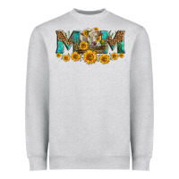 Heather Grey charolais cow mom Heavyweight Sweatshirt - LillyAllenDesigns