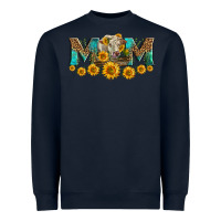 Navy charolais cow mom Heavyweight Sweatshirt - LillyAllenDesigns