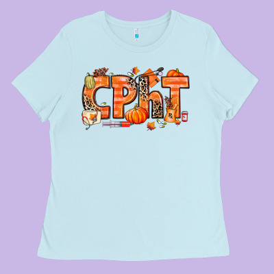 Fall Cpht Pharmacy Technician Ladies Tee Designed By Texasbilliewilder