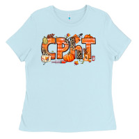 Baby Blue Fall CPHT Pharmacy Technician Ladies Tee - texasbilliewilder