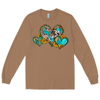 Toasted Coconut western leopard turquoise cowhide hearts olivia Long Sleeve Tee - OliviaCreatesArt