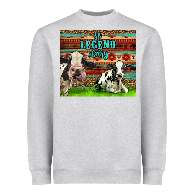 So Legend Dairy Heavyweight Sweatshirt by LillyAllenDesigns | Teevron