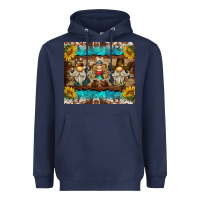 Navy western gnome tumbler Heavyweight Hoodie - BarkalooDesign