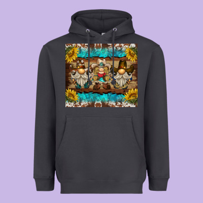 Western Gnome Tumbler Heavyweight Hoodie Designed By Barkaloodesign