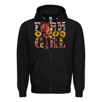 Black western farm girl Zipper Hoodie - Artiststas