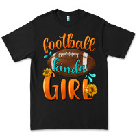 Black Football kinda Girl Premium Tee - NancyCooperArtShop