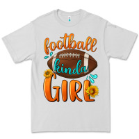 Dove Grey Football kinda Girl Premium Tee - NancyCooperArtShop